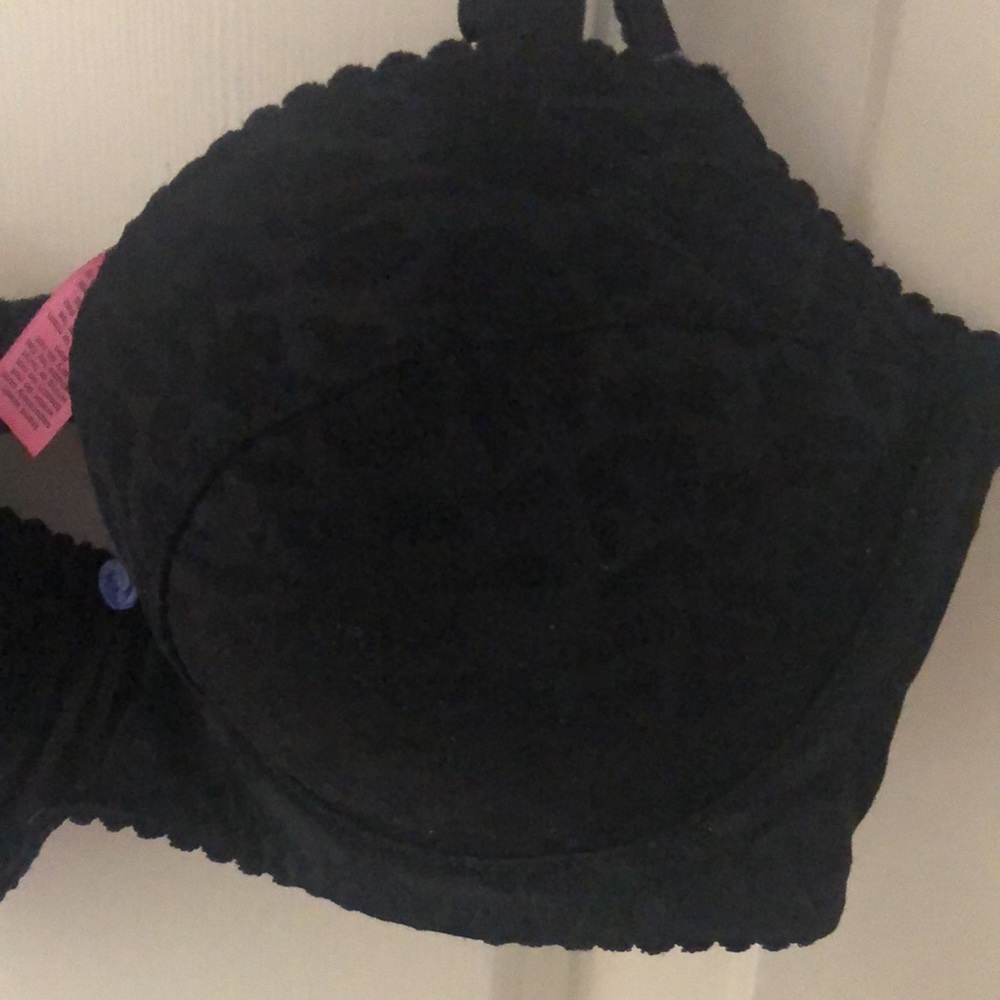 Betsey Johnson Bra 32 B black leopard - Picture 4 of 4
